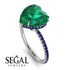 Heart Shape Emerald Ring - Noelle No. 66